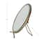 Hello Honey® 5.5" Gold Brass Round Mirror On Stand in Antique Finish